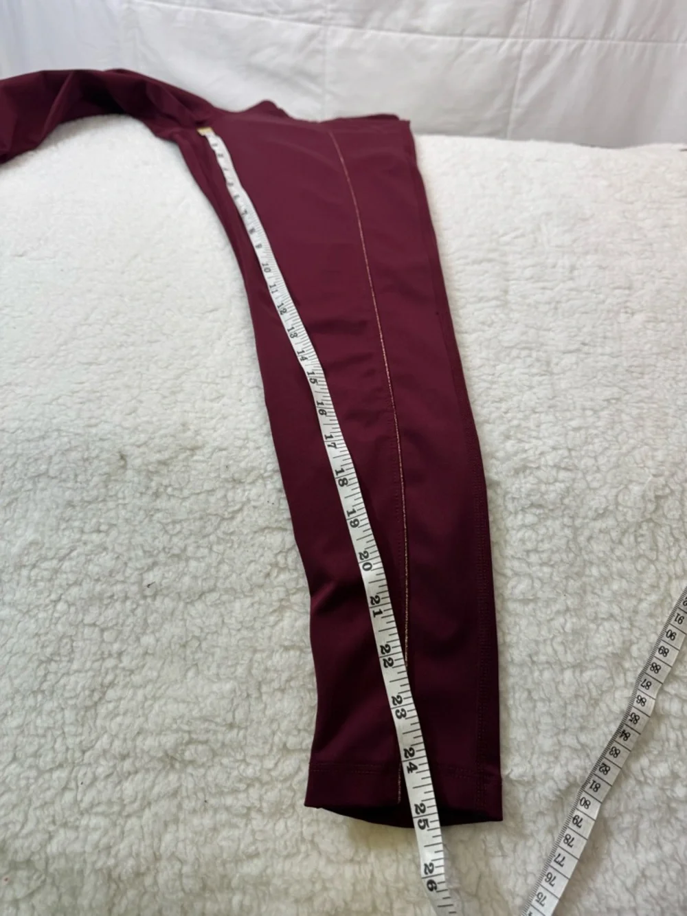 Nike Dri-FIT Yoga Leggings Women’s M Burgundy High Rise‎ Athletic